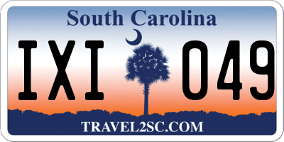 SC license plate IXI049