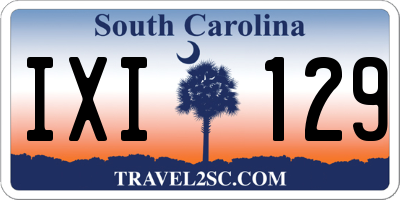 SC license plate IXI129