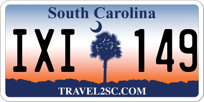 SC license plate IXI149