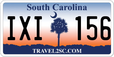 SC license plate IXI156