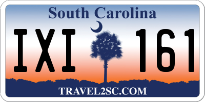 SC license plate IXI161