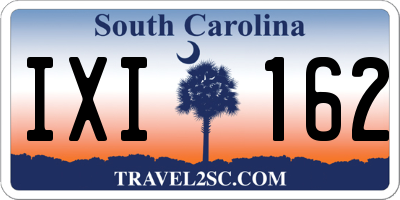 SC license plate IXI162