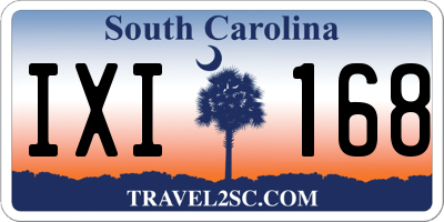 SC license plate IXI168