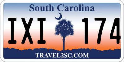 SC license plate IXI174