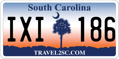 SC license plate IXI186