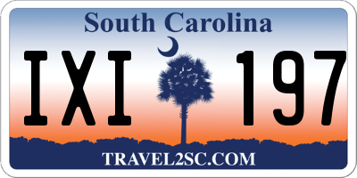 SC license plate IXI197