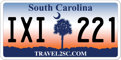 SC license plate IXI221