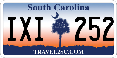 SC license plate IXI252