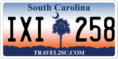SC license plate IXI258
