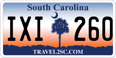 SC license plate IXI260