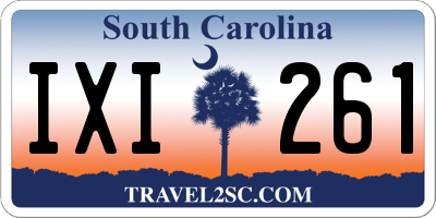 SC license plate IXI261