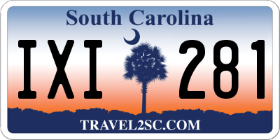 SC license plate IXI281