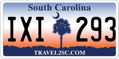 SC license plate IXI293