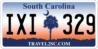 SC license plate IXI329