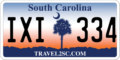 SC license plate IXI334