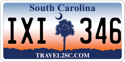 SC license plate IXI346
