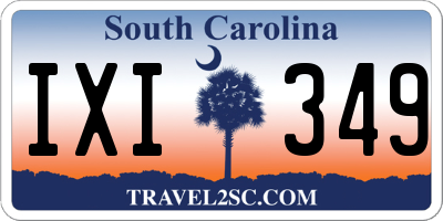 SC license plate IXI349