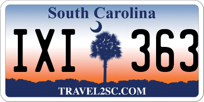 SC license plate IXI363