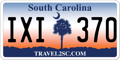 SC license plate IXI370