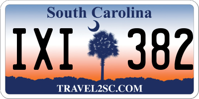 SC license plate IXI382