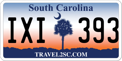 SC license plate IXI393