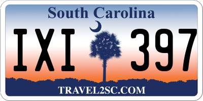 SC license plate IXI397