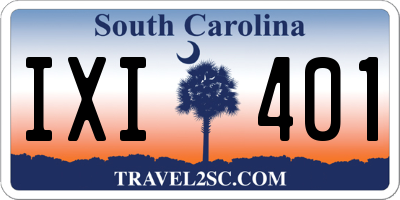 SC license plate IXI401