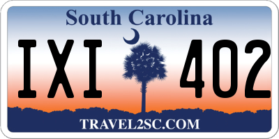 SC license plate IXI402
