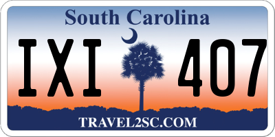 SC license plate IXI407
