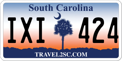 SC license plate IXI424
