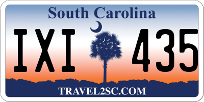 SC license plate IXI435