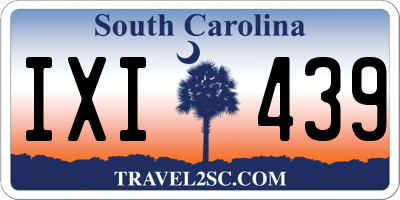 SC license plate IXI439