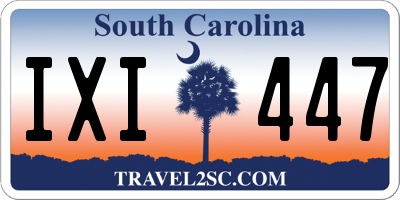 SC license plate IXI447