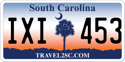 SC license plate IXI453