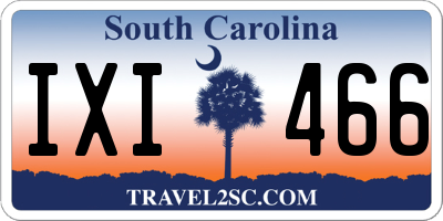 SC license plate IXI466