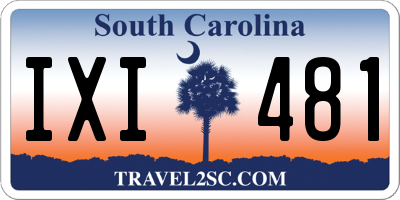 SC license plate IXI481