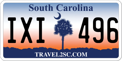 SC license plate IXI496
