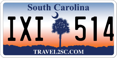 SC license plate IXI514