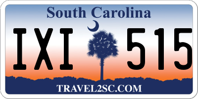 SC license plate IXI515