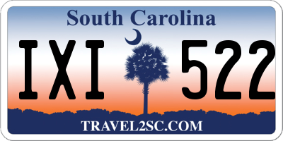 SC license plate IXI522