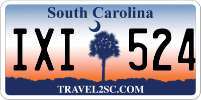 SC license plate IXI524