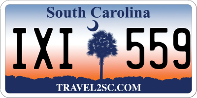 SC license plate IXI559