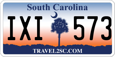 SC license plate IXI573