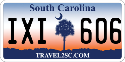 SC license plate IXI606