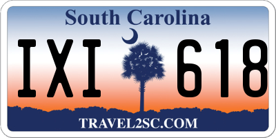 SC license plate IXI618