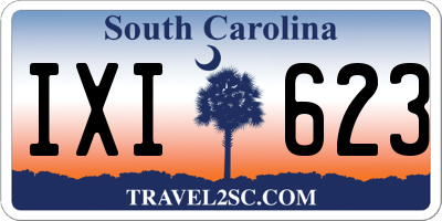 SC license plate IXI623