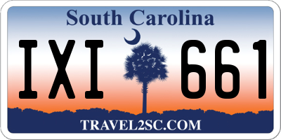 SC license plate IXI661