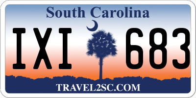SC license plate IXI683