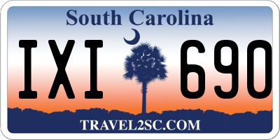 SC license plate IXI690