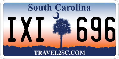 SC license plate IXI696